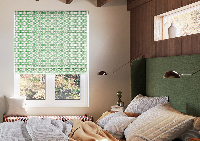 Opulent Scallop, Spearmint - Roman Blind - Image 3